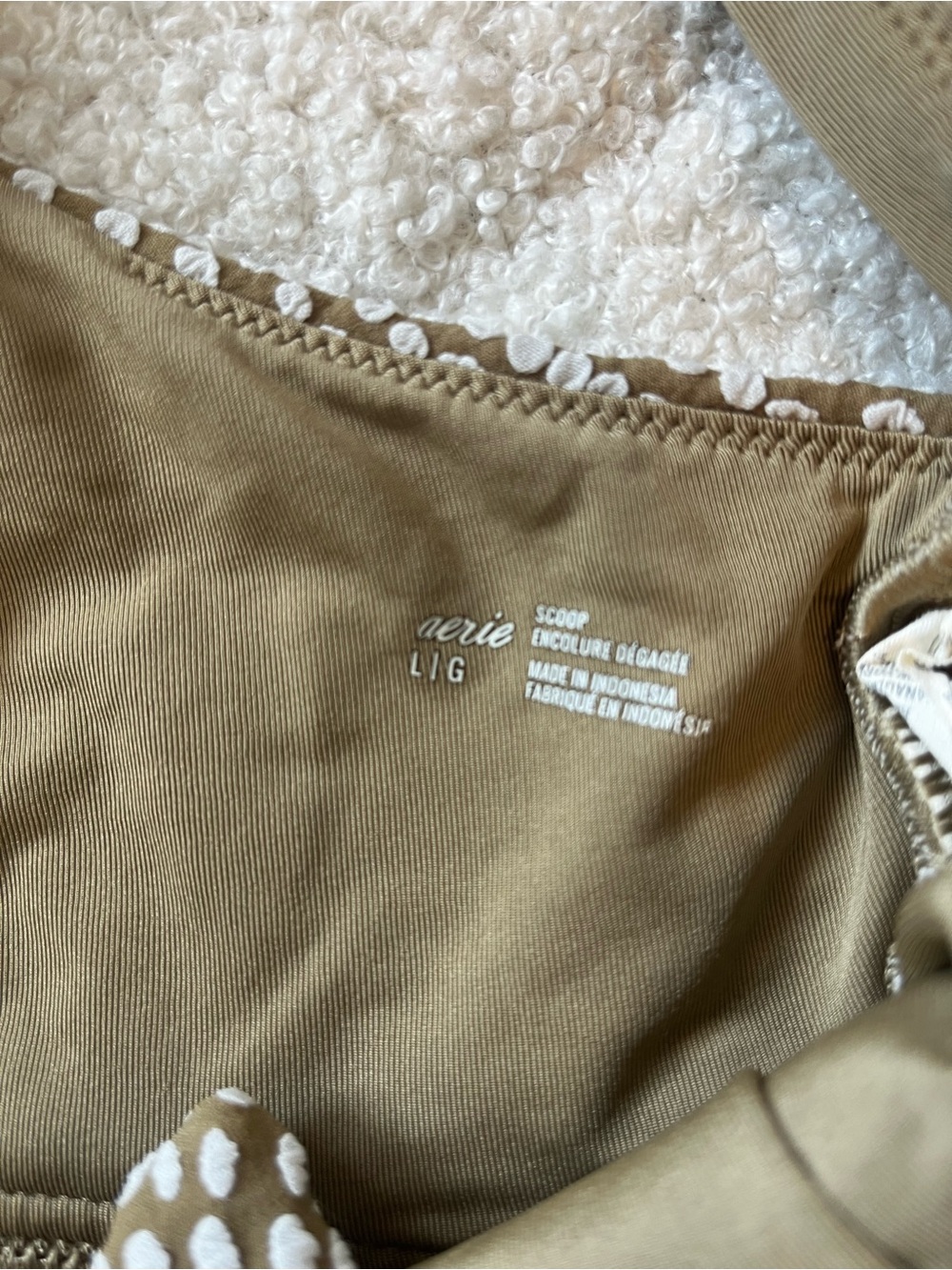 Aerie Olive Dot Tie-Front Bikini Set - Picture 4 of 7